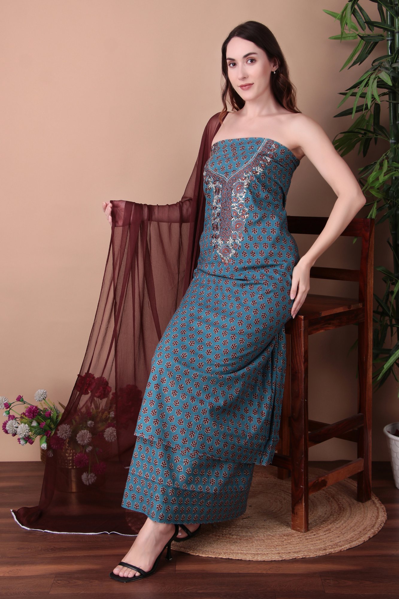 Teal Kurta